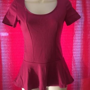 KIRRA Fusia peplum top S